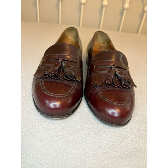 Salvatore Ferragamo Studio Tassel Loafers Brown Leather 10 EE main image 4